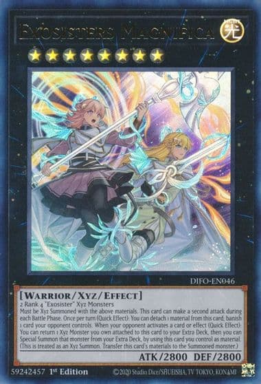 Exosisters Magnifica Dimension Force Yu-Gi-Oh! card