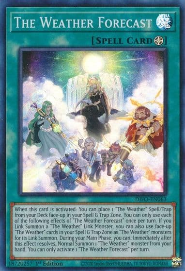 The Weather Forecast Dimension Force Yu-Gi-Oh! card