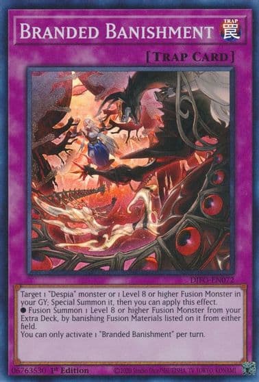 Branded Banishment Dimension Force Yu-Gi-Oh! card