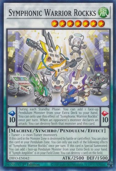 Symphonic Warrior Rockks Dimension Force Yu-Gi-Oh! card