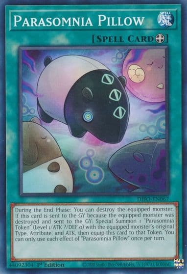 Parasomnia Pillow Dimension Force Yu-Gi-Oh! card