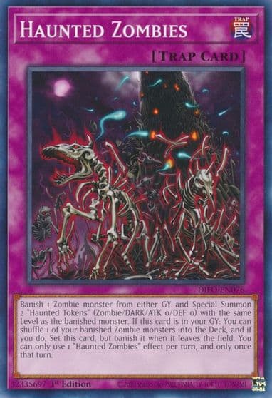 Haunted Zombies Dimension Force Yu-Gi-Oh! card