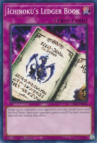 Ichirokus Ledger Book Dimension Force Yu-Gi-Oh! card