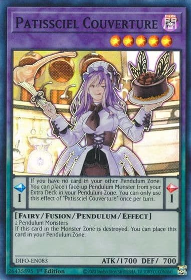 Patissciel Couverture Dimension Force Yu-Gi-Oh! card
