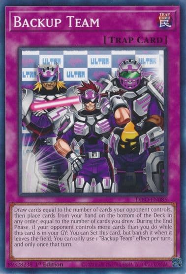 Backup Team Dimension Force Yu-Gi-Oh! card