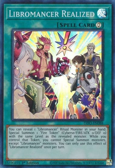 Libromancer Realized Dimension Force Yu-Gi-Oh! card