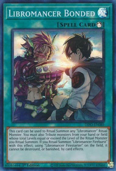 Libromancer Bonded Dimension Force Yu-Gi-Oh! card