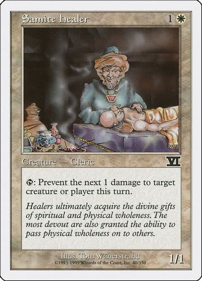 Samite Healer Classic Sixth Edition Magic card