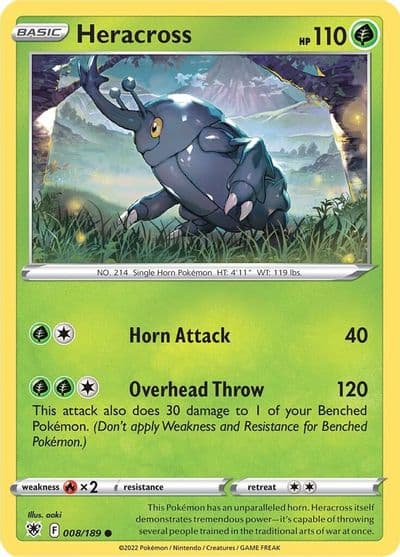 Heracross SWSH10: Astral Radiance Pokemon card