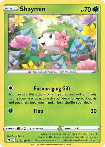 Shaymin SWSH10: Astral Radiance Pokemon card