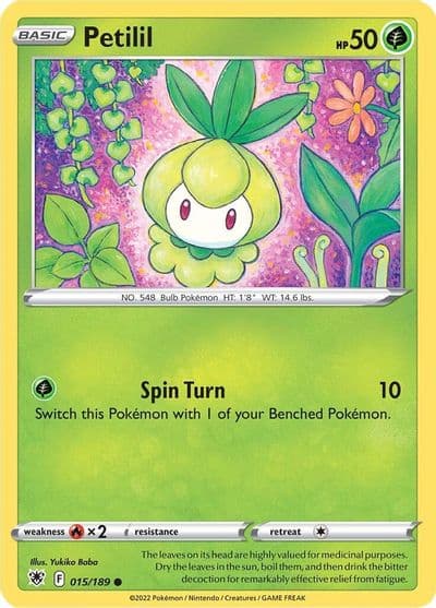 Petilil SWSH10: Astral Radiance Pokemon card