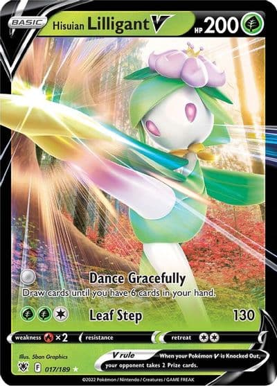 Hisuian Lilligant V SWSH10: Astral Radiance Pokemon card