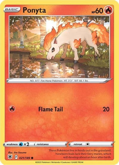 Ponyta SWSH10: Astral Radiance Pokemon card