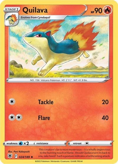 Quilava SWSH10: Astral Radiance Pokemon card