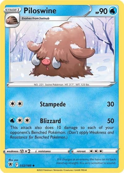 Piloswine SWSH10: Astral Radiance Pokemon card