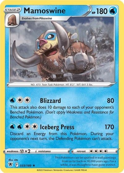Mamoswine SWSH10: Astral Radiance Pokemon card