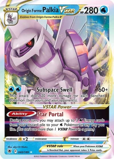 Origin Forme Palkia VSTAR SWSH10: Astral Radiance Pokemon card