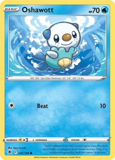 Oshawott SWSH10: Astral Radiance Pokemon card
