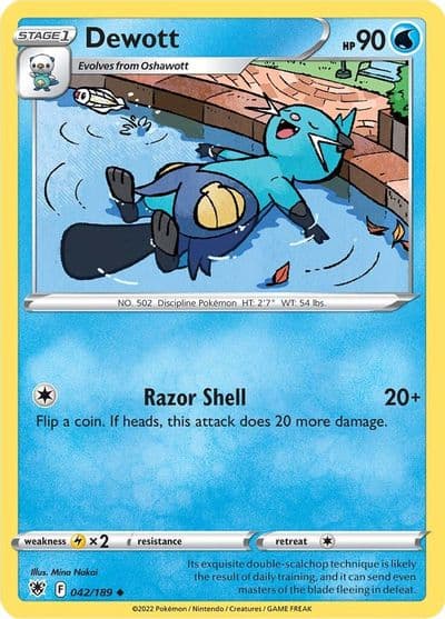 Dewott SWSH10: Astral Radiance Pokemon card