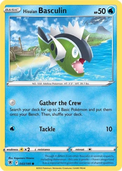 Hisuian Basculin SWSH10: Astral Radiance Pokemon card