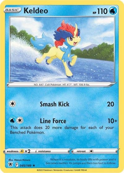 Keldeo SWSH10: Astral Radiance Pokemon card