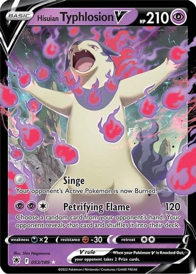 Hisuian Typhlosion V SWSH10: Astral Radiance Pokemon card