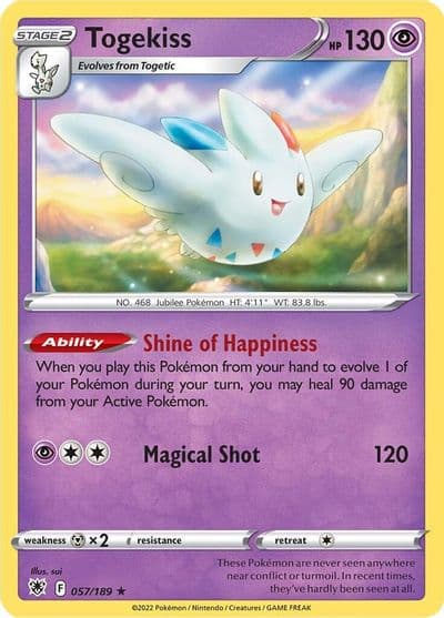 Togekiss SWSH10: Astral Radiance Pokemon card