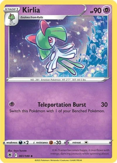 Kirlia SWSH10: Astral Radiance Pokemon card