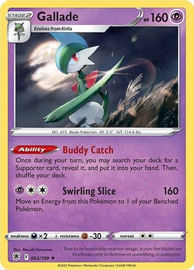 Gallade SWSH10: Astral Radiance Pokemon card