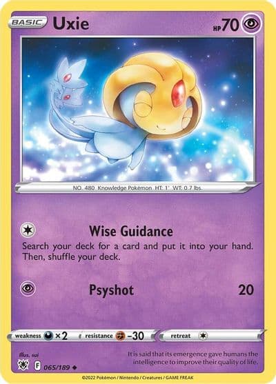 Uxie SWSH10: Astral Radiance Pokemon card