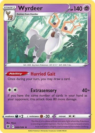 Wyrdeer SWSH10: Astral Radiance Pokemon card