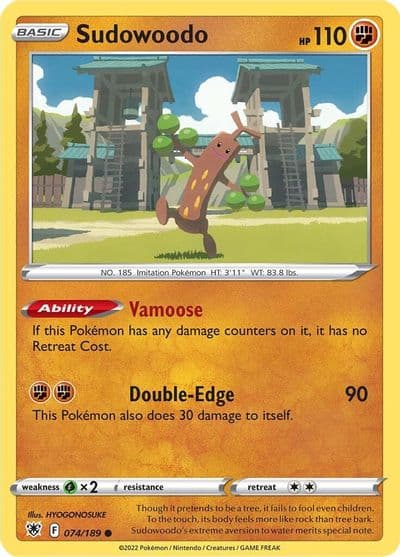 Sudowoodo SWSH10: Astral Radiance Pokemon card