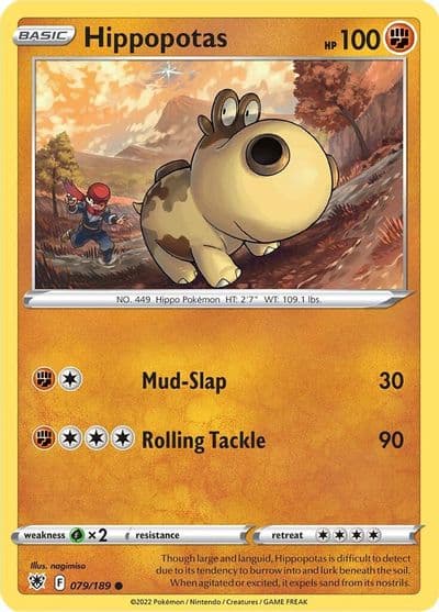 Hippopotas SWSH10: Astral Radiance Pokemon card