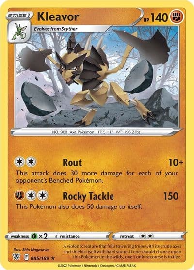 Kleavor (85) SWSH10: Astral Radiance Pokemon card