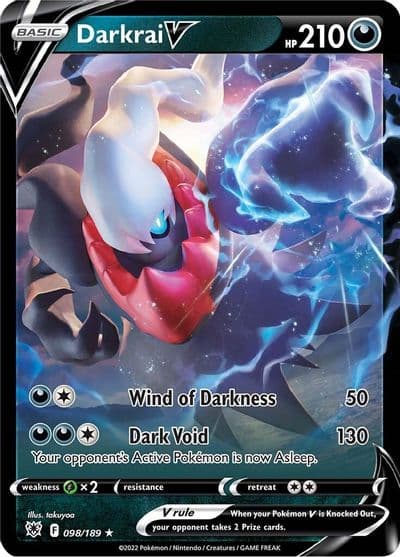 Darkrai V SWSH10: Astral Radiance Pokemon card