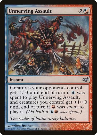 Unnerving Assault Eventide Magic card