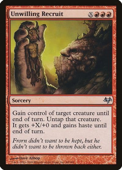 Unwilling Recruit Eventide Magic card