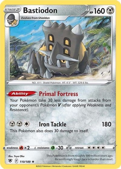 Bastiodon SWSH10: Astral Radiance Pokemon card