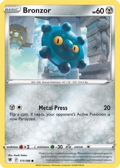 Bronzor SWSH10: Astral Radiance Pokemon card