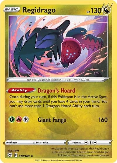 Regidrago SWSH10: Astral Radiance Pokemon card