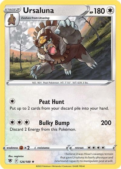 Ursaluna SWSH10: Astral Radiance Pokemon card