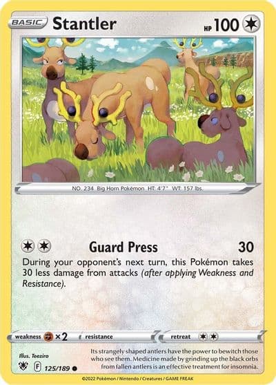 Stantler SWSH10: Astral Radiance Pokemon card