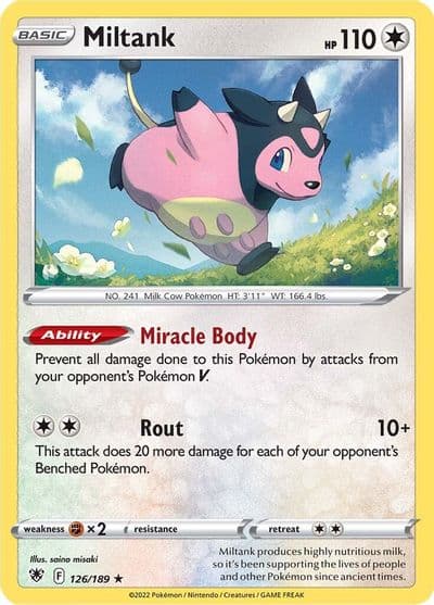 Miltank SWSH10: Astral Radiance Pokemon card