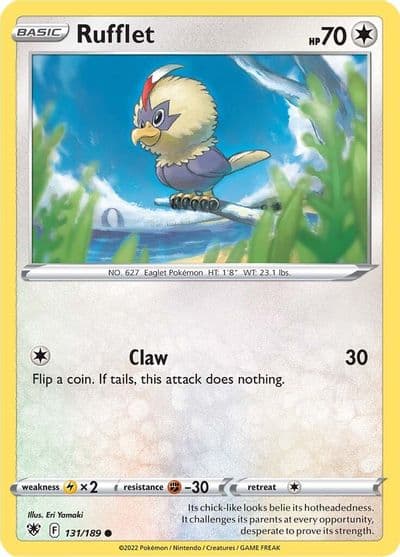 Rufflet SWSH10: Astral Radiance Pokemon card