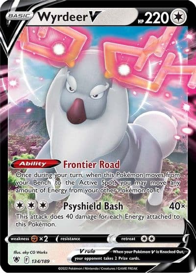 Wyrdeer V SWSH10: Astral Radiance Pokemon card