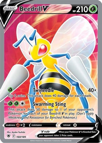Beedrill V (Full Art) SWSH10: Astral Radiance Pokemon card