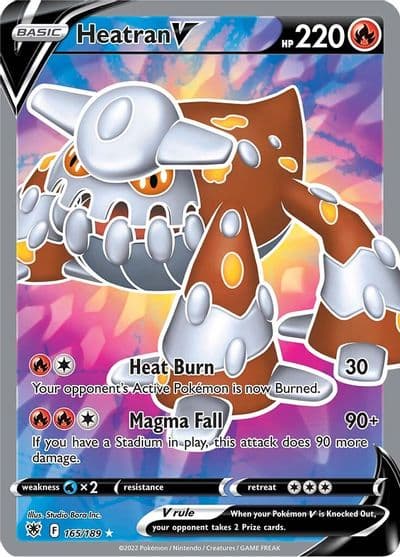 Heatran V (Full Art) SWSH10: Astral Radiance Pokemon card