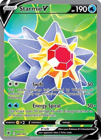 Starmie V (Full Art) SWSH10: Astral Radiance Pokemon card