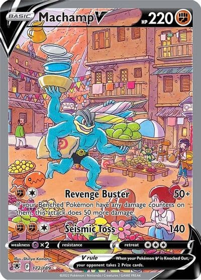 Machamp V (Alternate Full Art) SWSH10: Astral Radiance Pokemon card