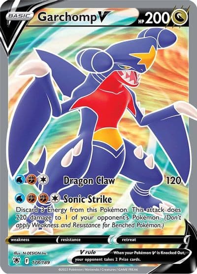 Garchomp V (Full Art) SWSH10: Astral Radiance Pokemon card